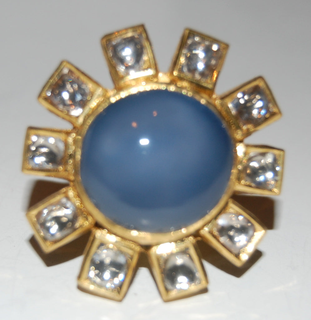 Chalcedony russian ring