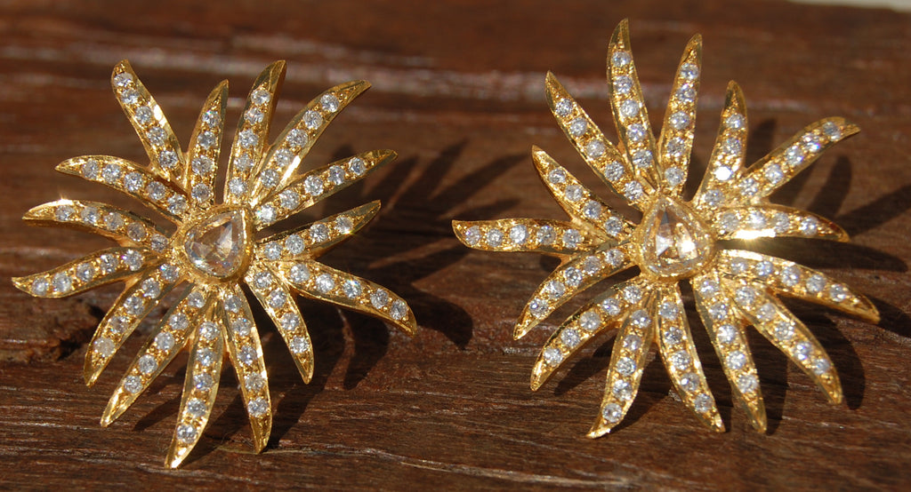 Seaweed diamond earring