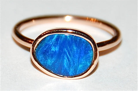 Plain opal ring